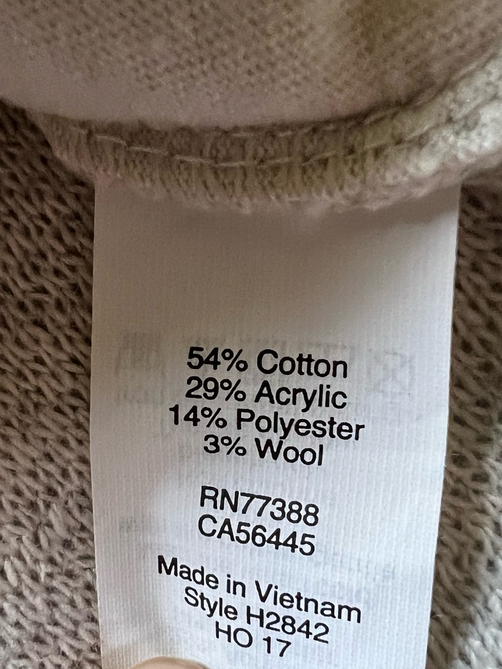 J. Crew Always Women Oatmeal Beige 100% Cotton Roll Neck Turtleneck Sweater M - Picture 6 of 10